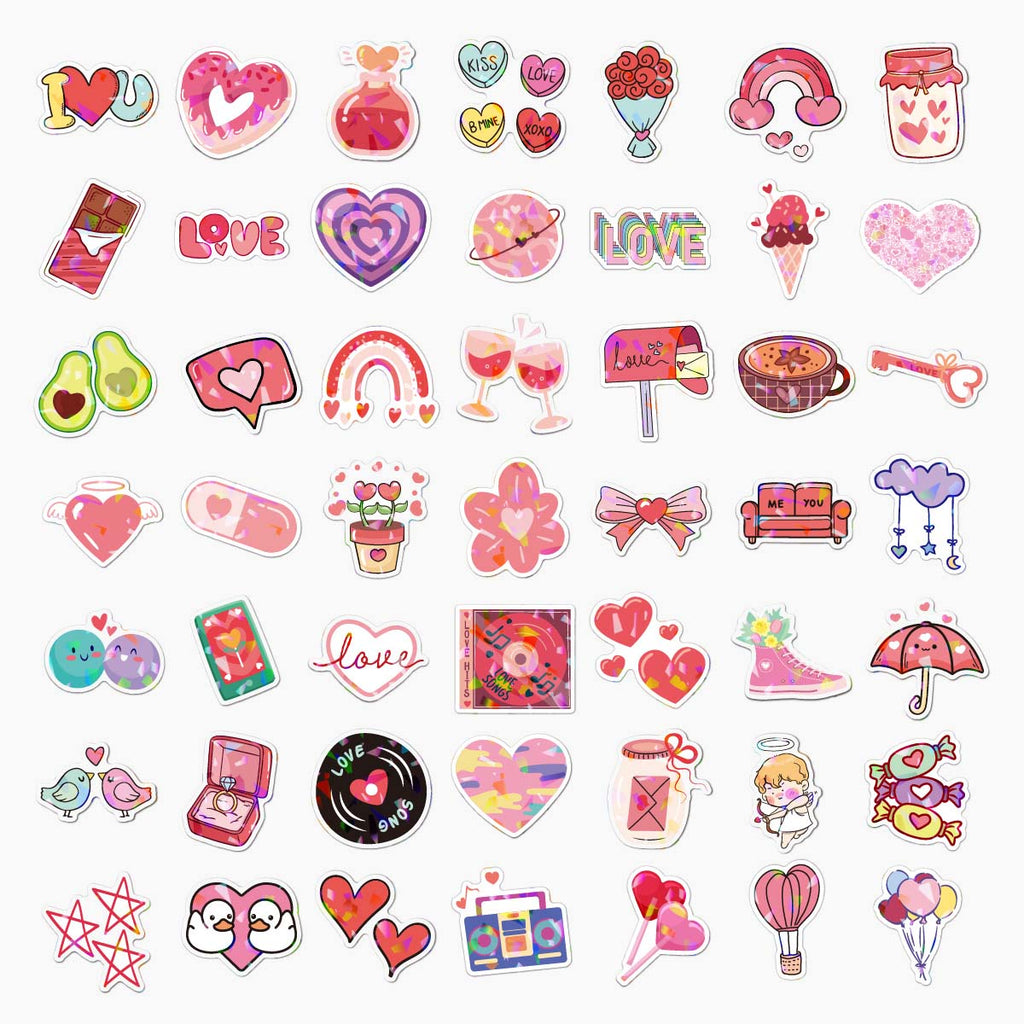 Cupid’s Holo Touch Stickers - Set of 100