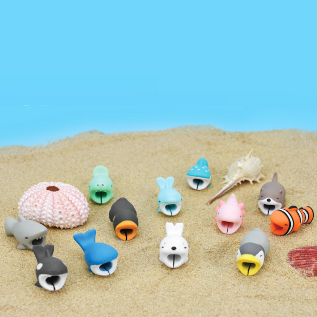Cable Bite Charger Protector - Marine Animals