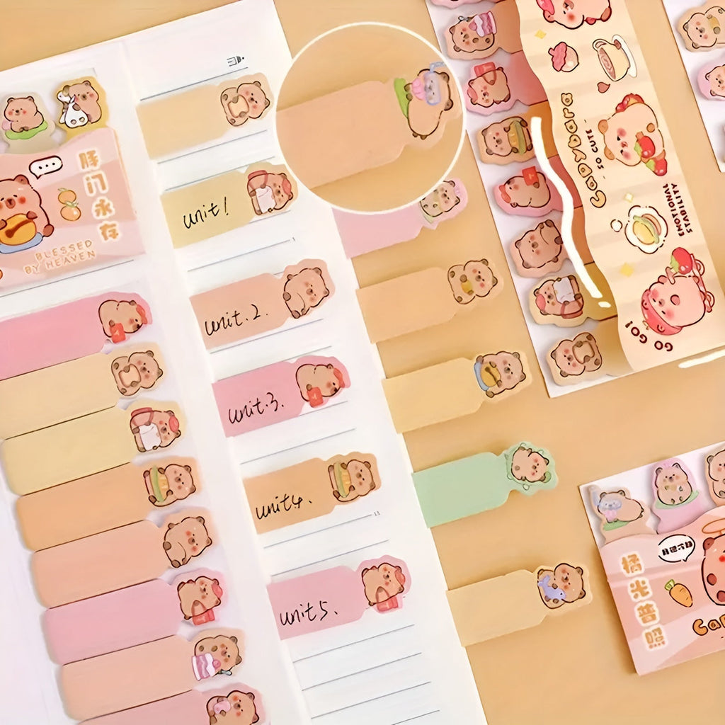 Cute Capybara Index Sticky Notes