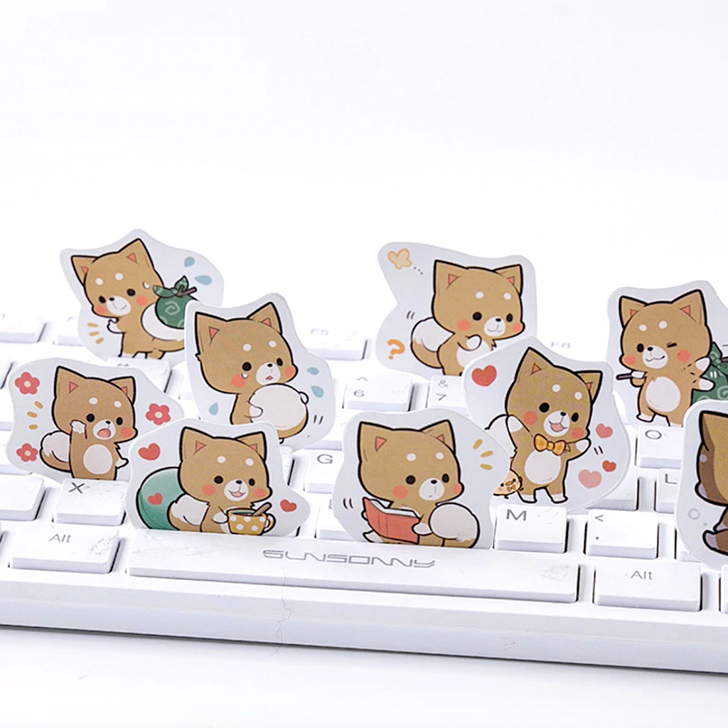 Cheery Puppy Paper Stickers
