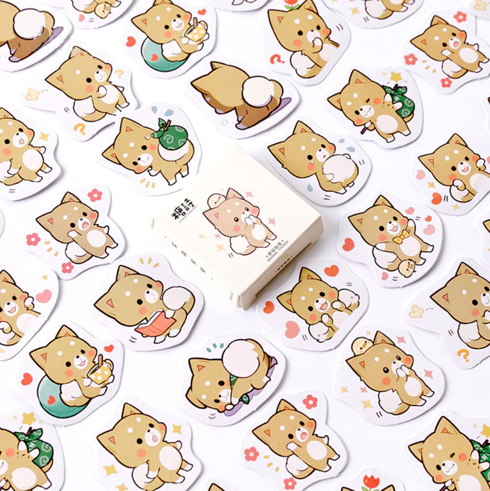 Cheery Puppy Paper Stickers