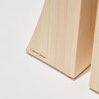 Hinoki Wood Mt. Fuji Bookend / Cypress Japan