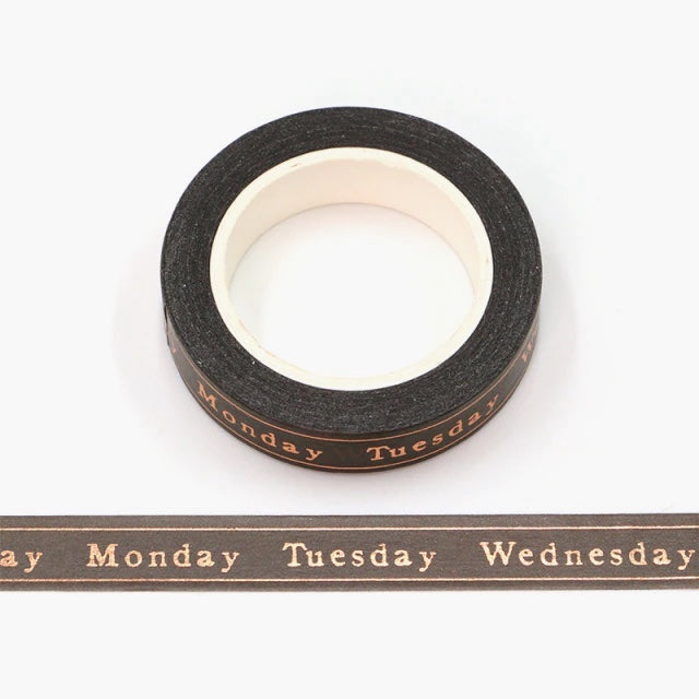 Days Of The Week Washi Tape