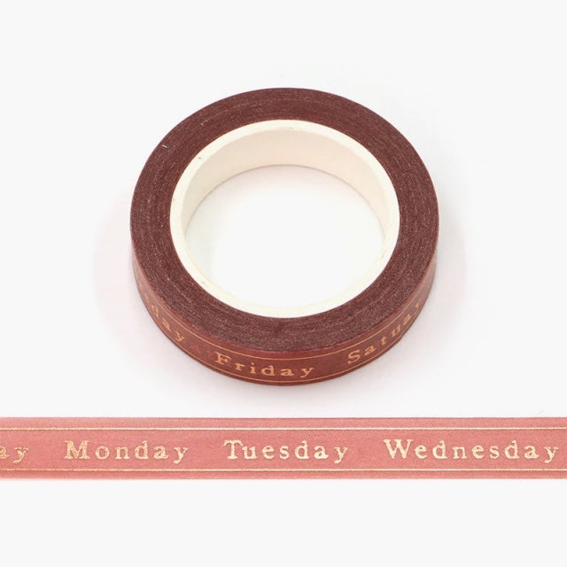 Days Of The Week Washi Tape