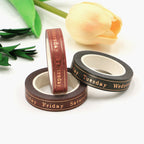 Days Of The Week Washi Tape