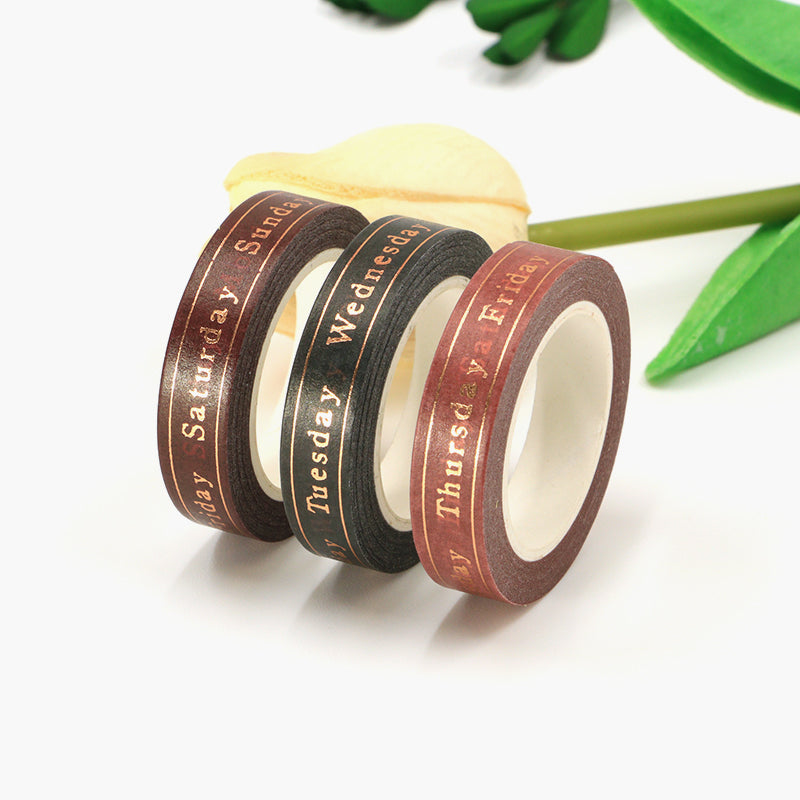 Days Of The Week Washi Tape