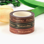 Days Of The Week Washi Tape