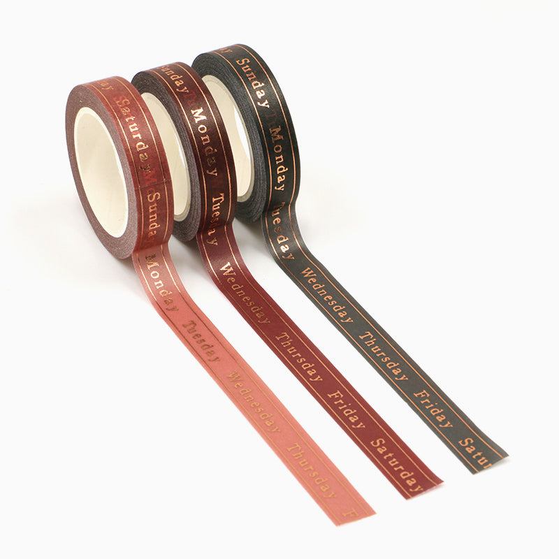 Days Of The Week Washi Tape