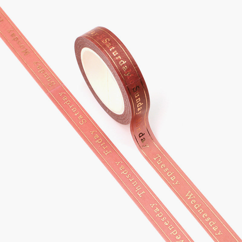 Days Of The Week Washi Tape