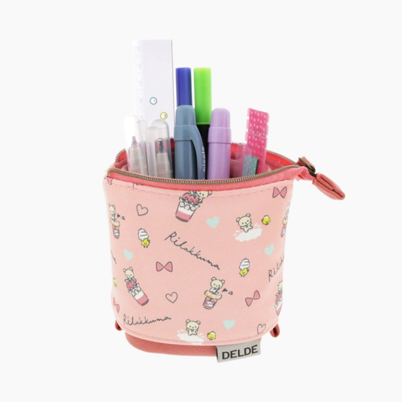 Delde Slide Pen Case - Rilakkuma - Limited Edition - Red & Pink