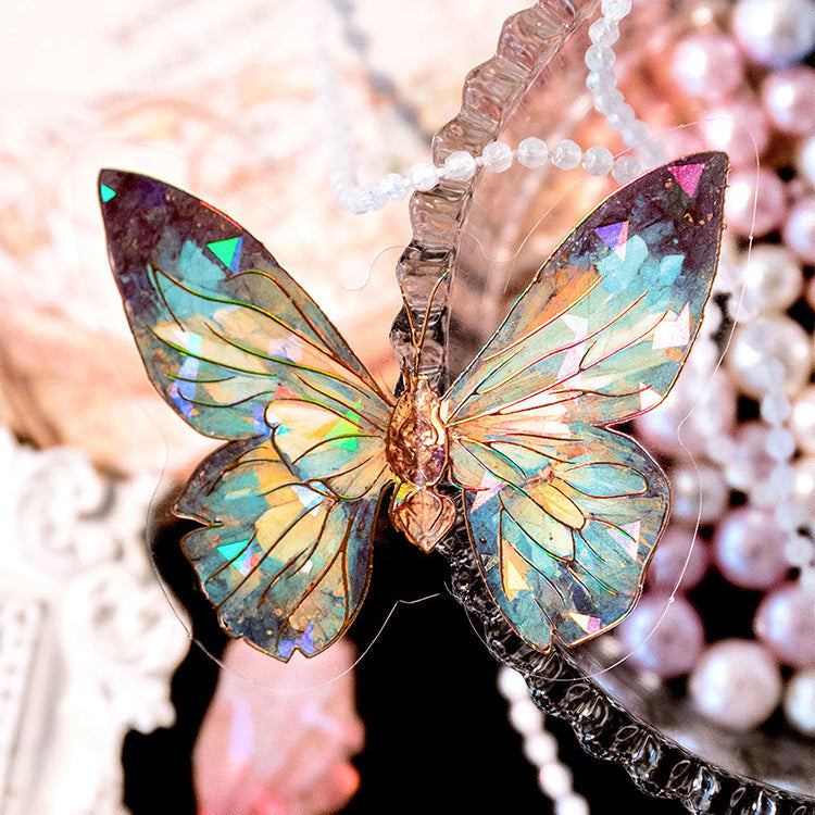 Die-Cut Holo Butterfly Stickers