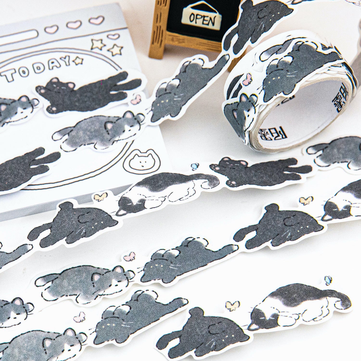 Doki-Doki Kitty Die-Cut Masking Tapes