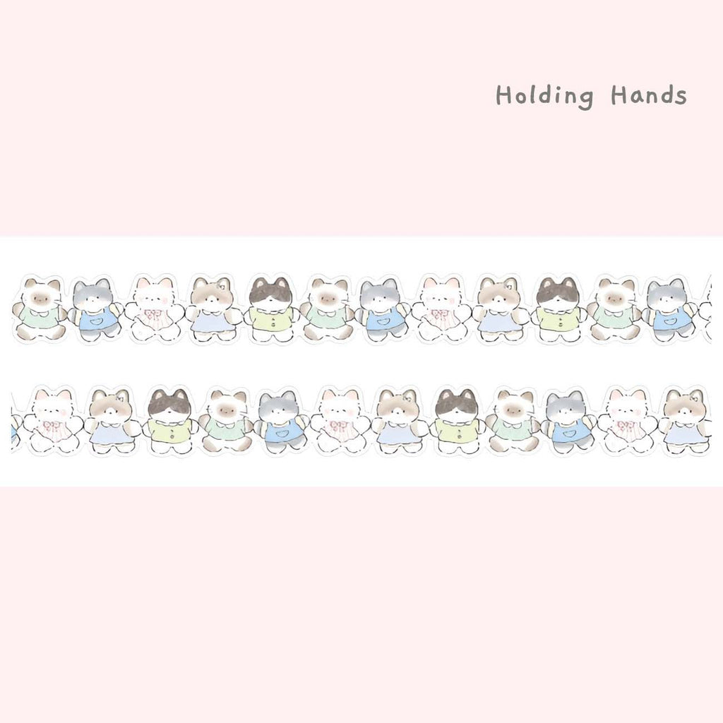 Doki-Doki Kitty Die-Cut Masking Tapes