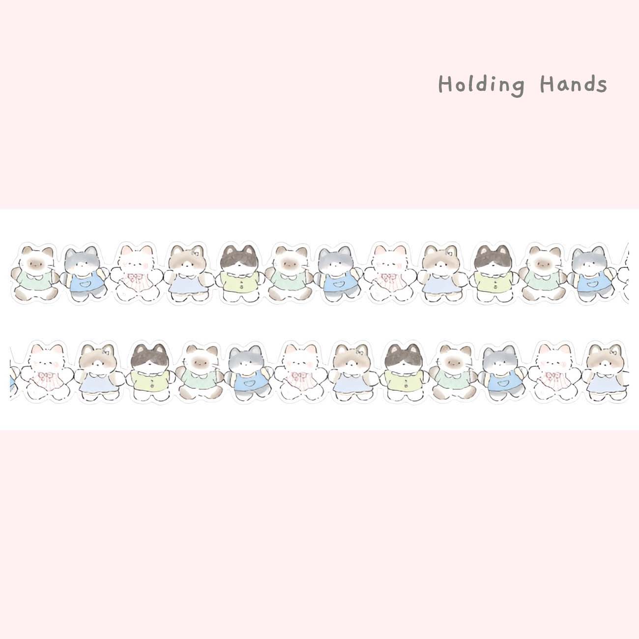 Doki-Doki Kitty Die-Cut Masking Tapes