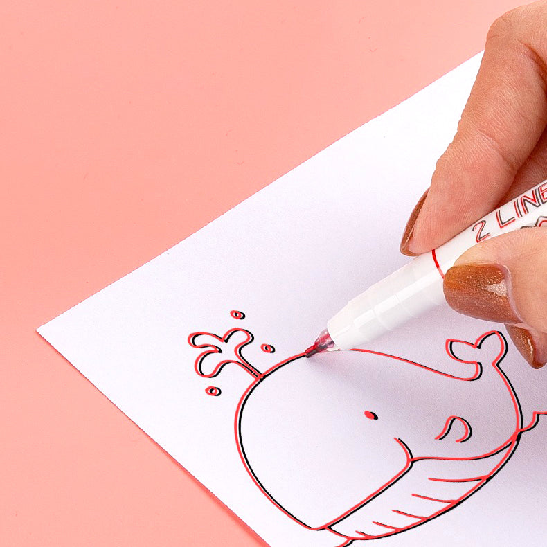 Double Line Color Pen
