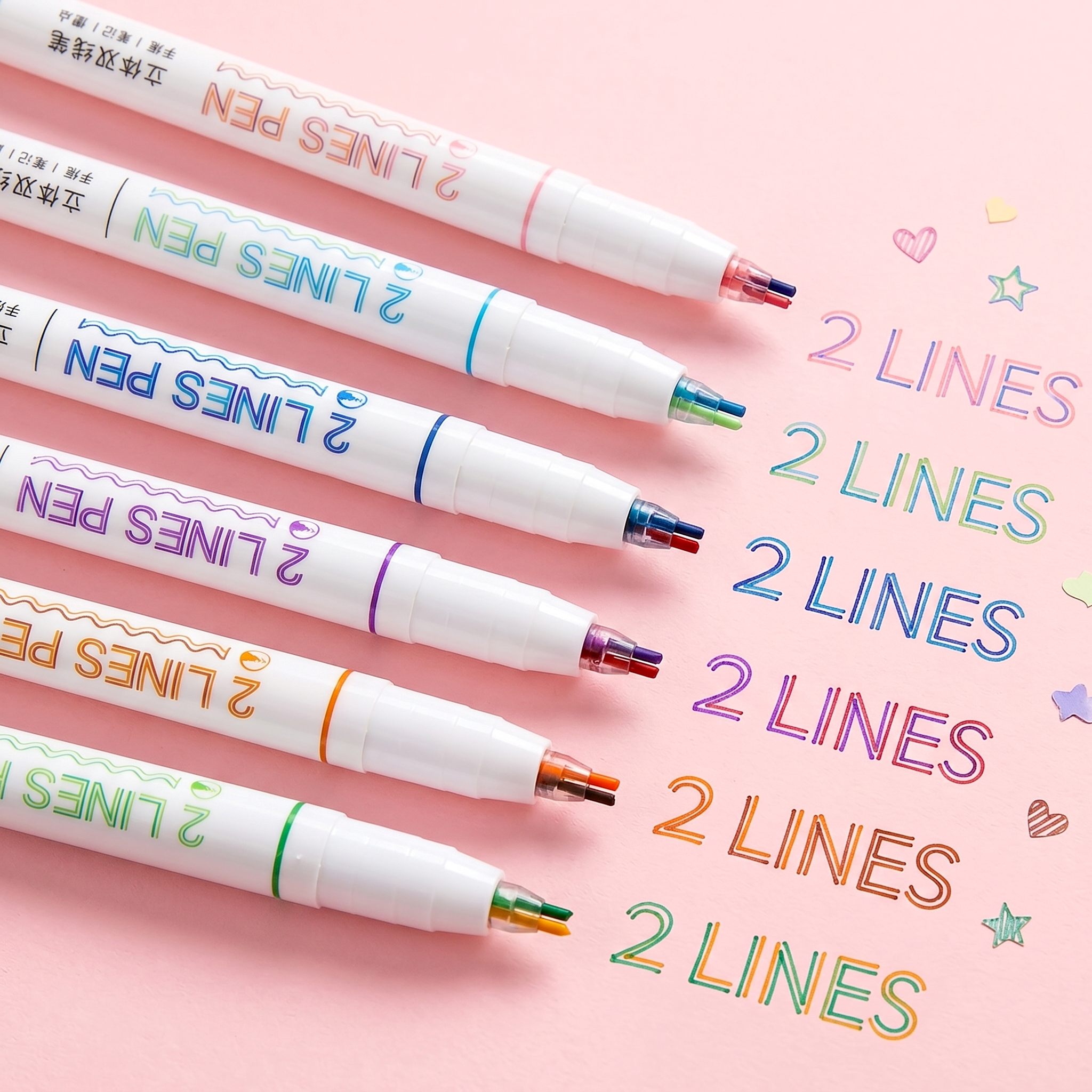 Double Line Color Pen
