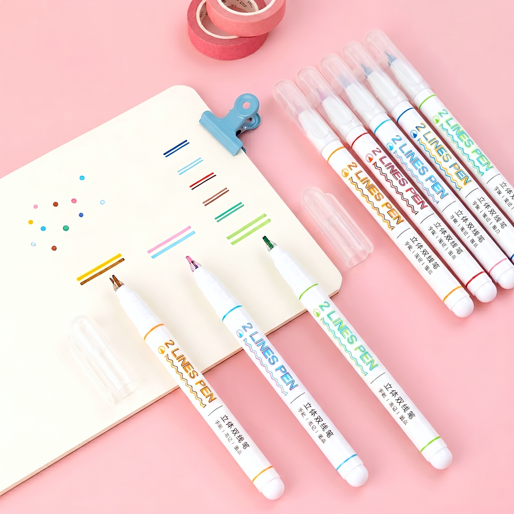 Double Line Color Pen