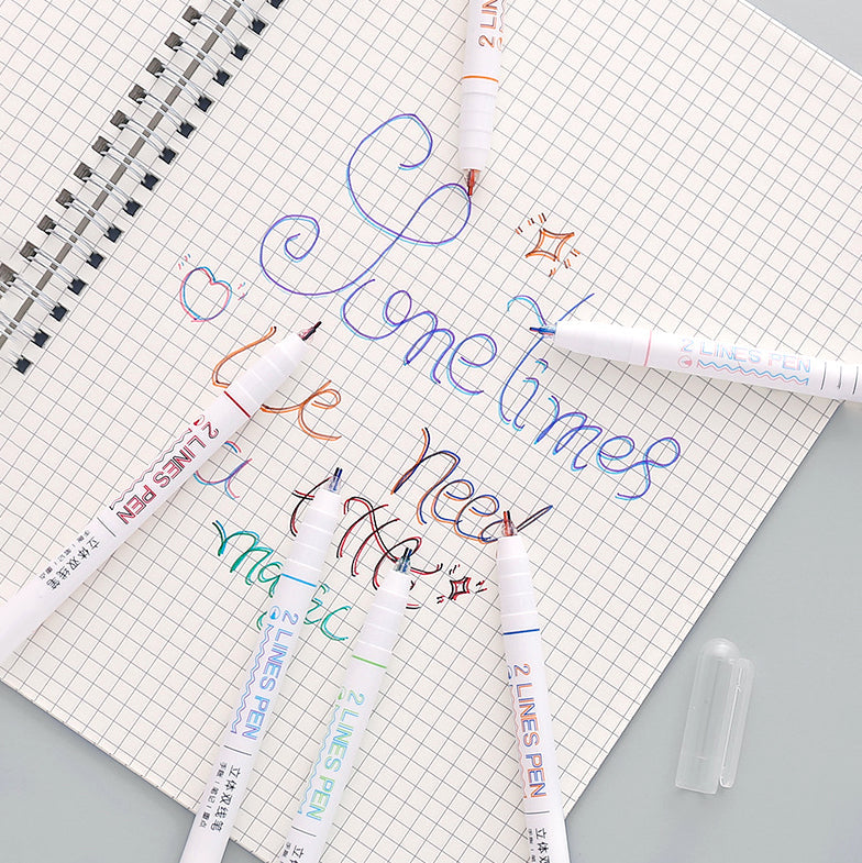 Double Line Color Pen