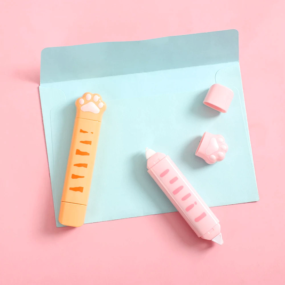 2-in-1 Cat Paw Correction & Glue Tape Roller