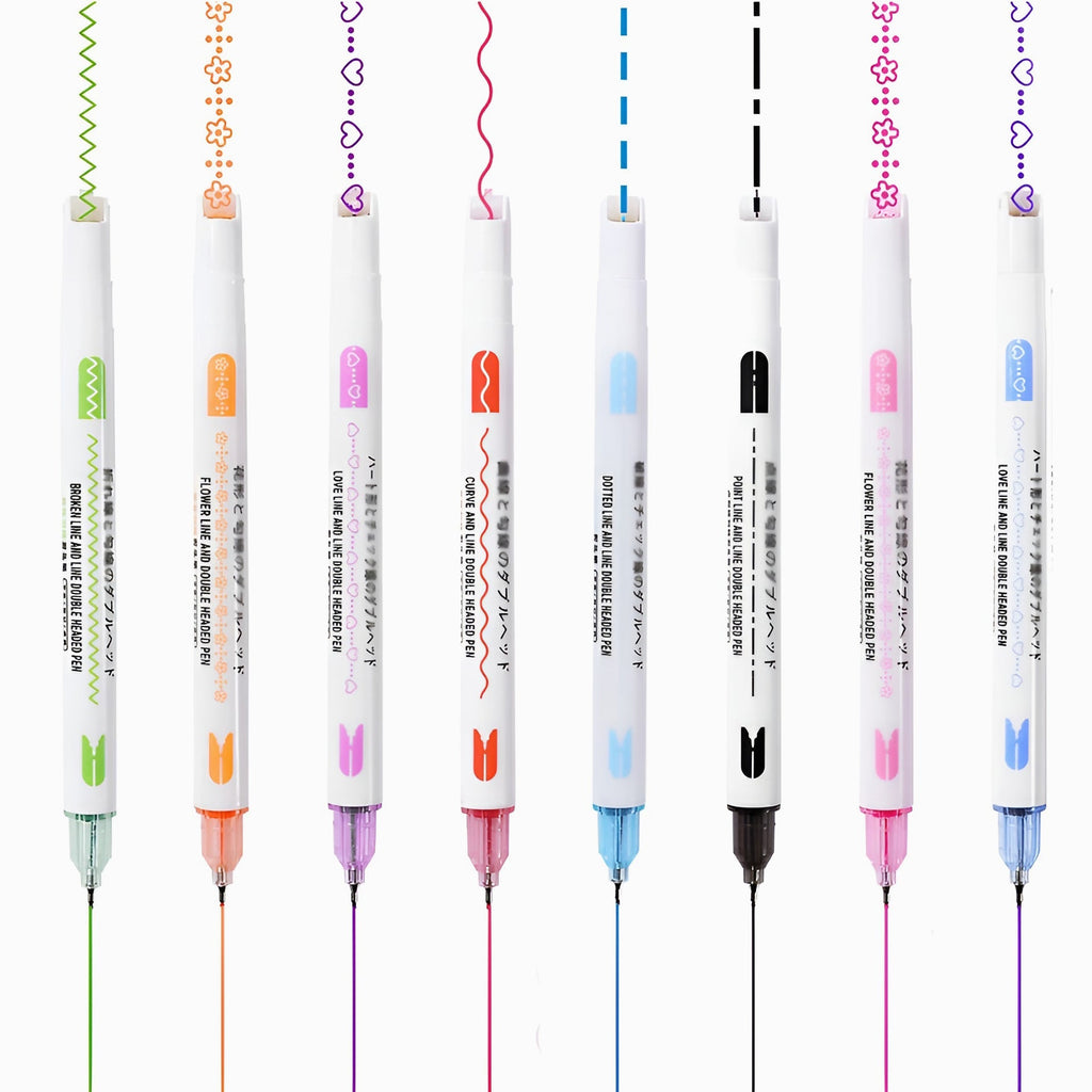 Dual Line 2-Way Markers - Set of 8