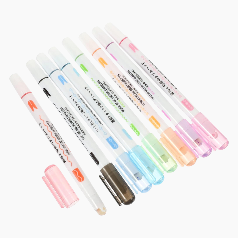 Dual Line 2-Way Markers - Set of 8