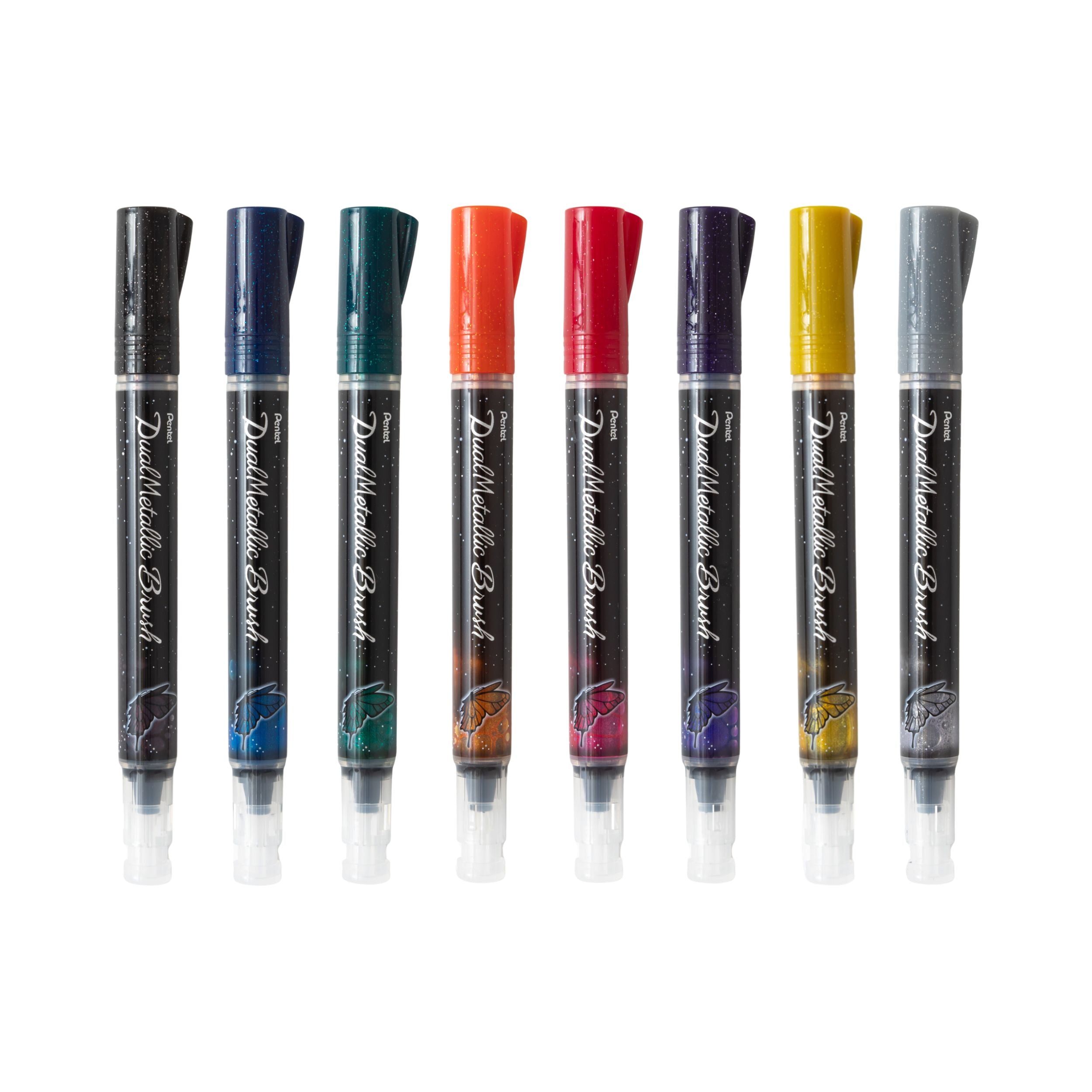 Dual Metallic Brush - 8 Color Set