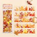 Autumn Leaves Long Strip Stickers - 6 Foil Strips