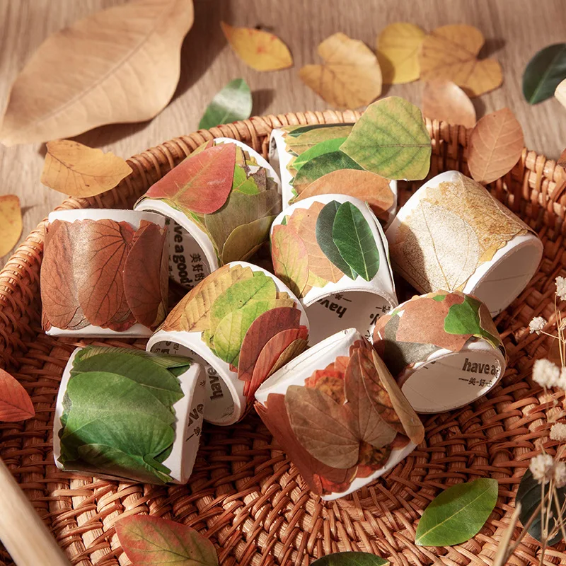 Fall Leaves Masking Sticker Roll