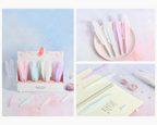 Pastel Feather Gel Pen – Soft Grip Writing Pen