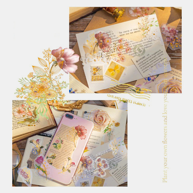 Secret Letters Floral Stickers