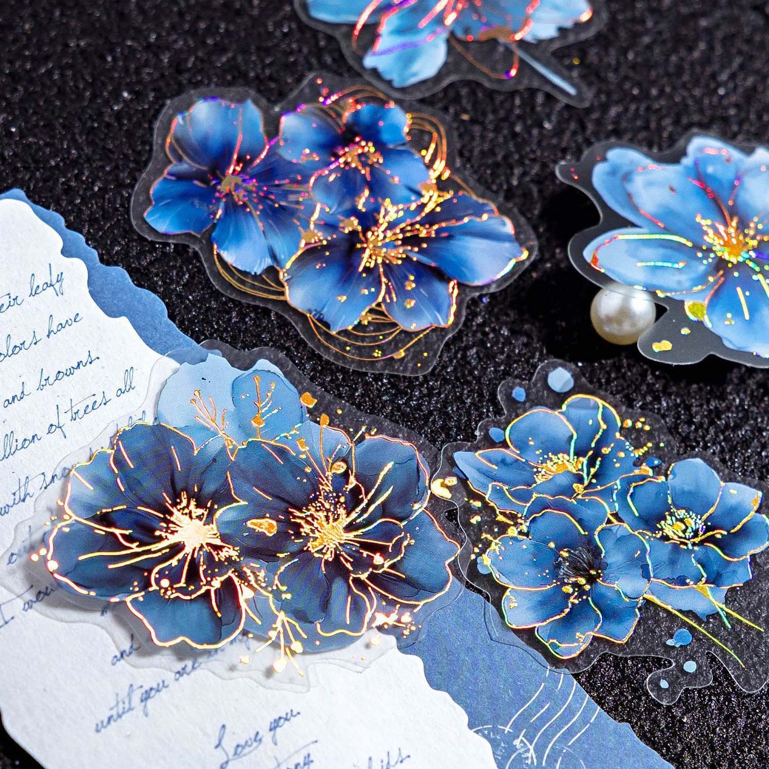 Floral Whispers Bronzing Stickers
