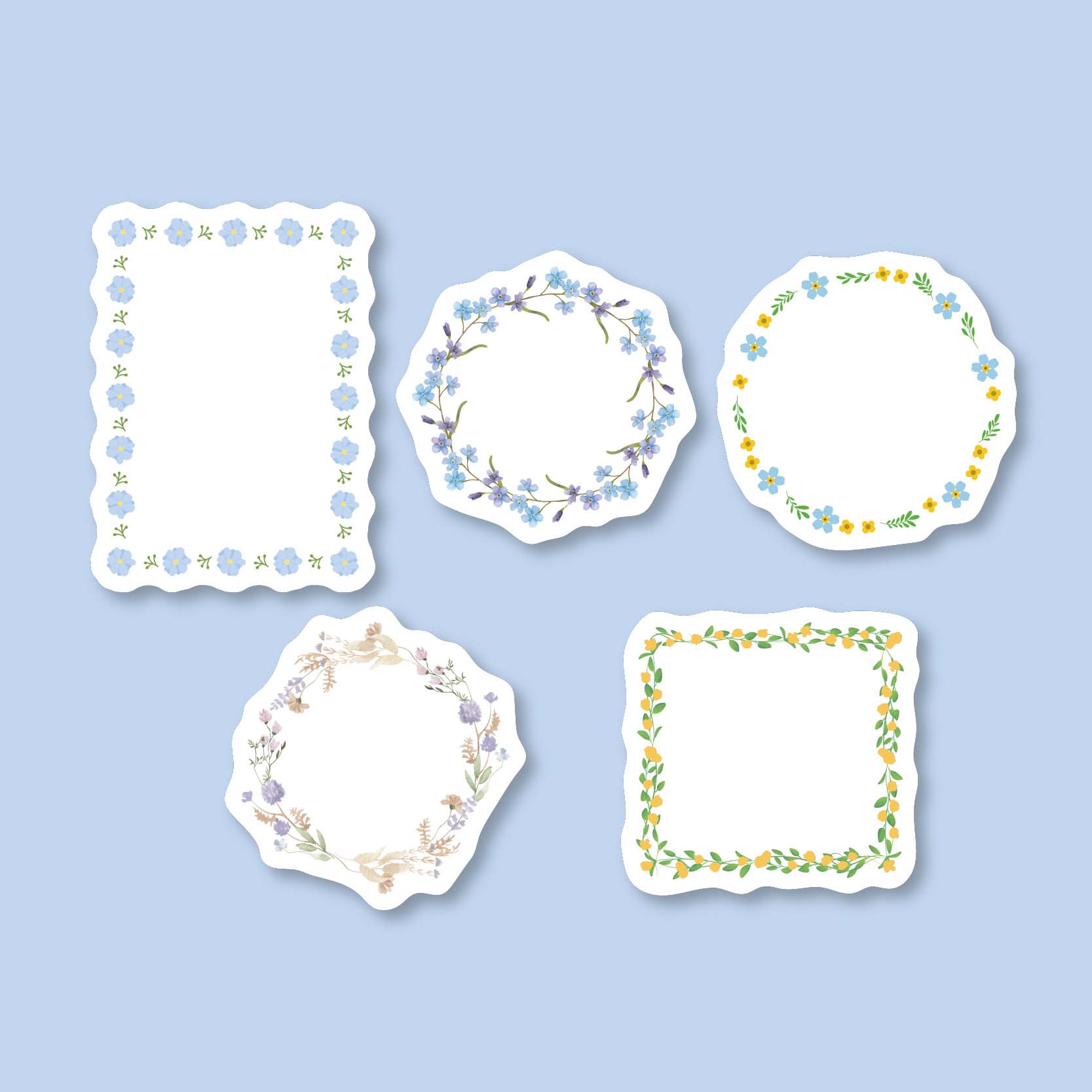 Floral Wreath Series Decorative Paper