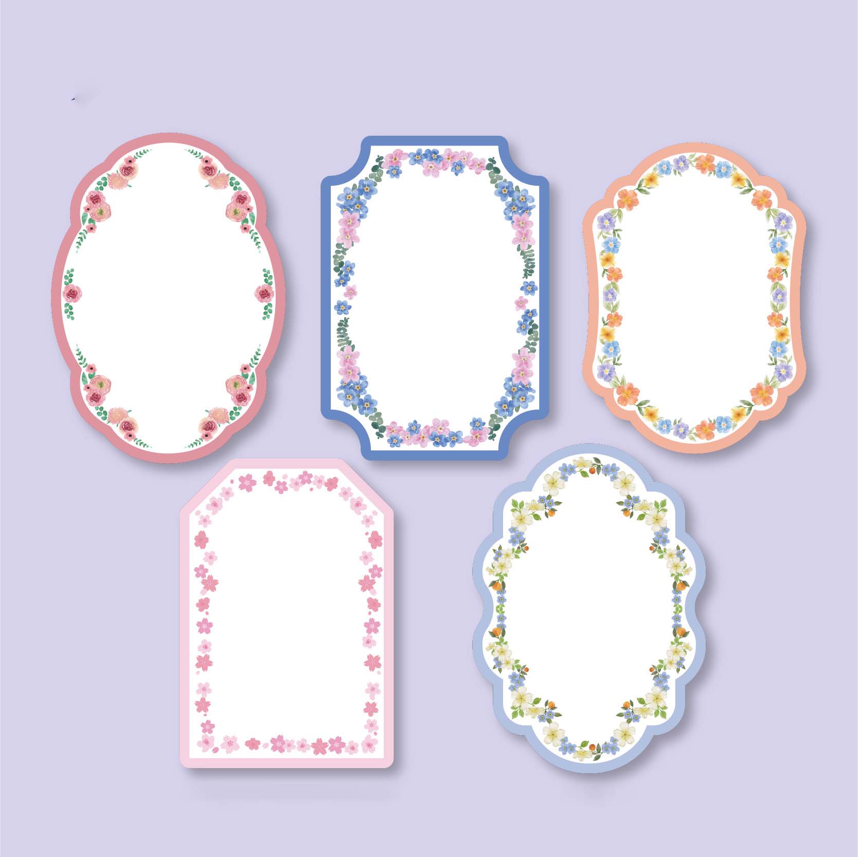 Floral Wreath Series Decorative Paper