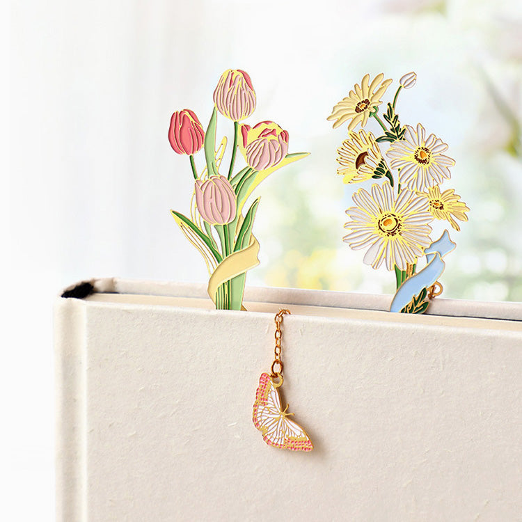 Flower Bouquet Bookmark