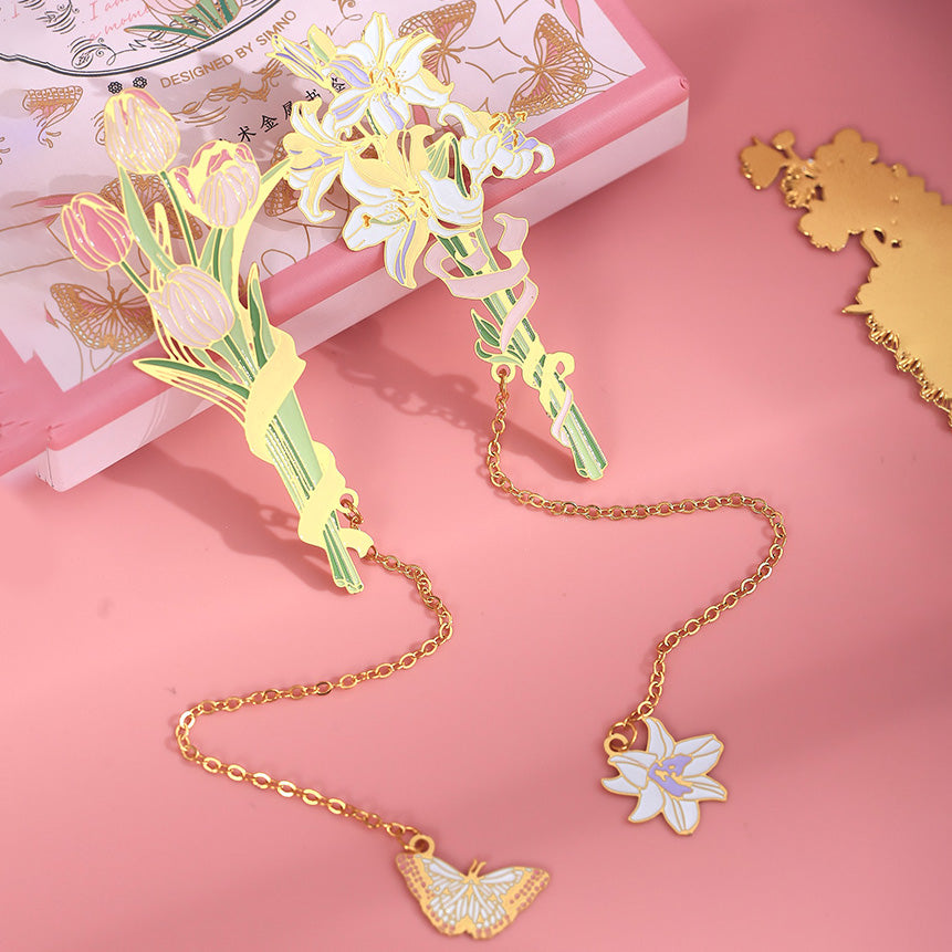 Flower Bouquet Bookmark