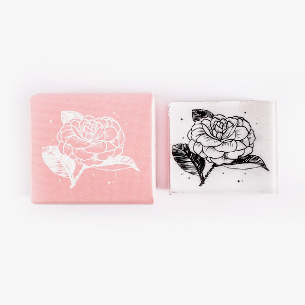 Flower Garden Rubber Stamp - Rose