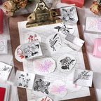 Flower Garden Rubber Stamp - Rose