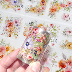 Flowers Bouquet Clear Masking Tape - Extra Wide