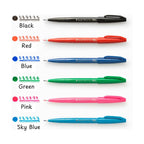 Fude Touch Sign Pen - 6 Color Set - Standard