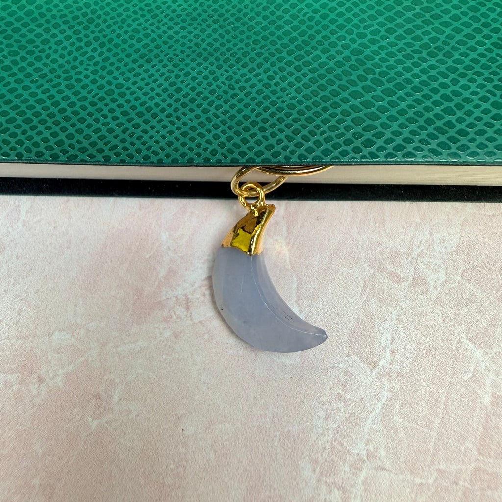Good Witch Blue Lace Agate Moon Planner Charm