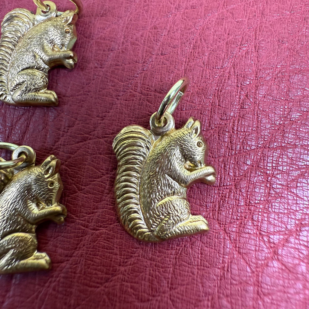 Squirrel Brass Charm for Traveler's Notebook