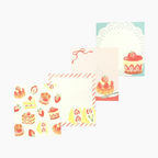Furukawashiko 4 Designs Memo Pad - Desserts