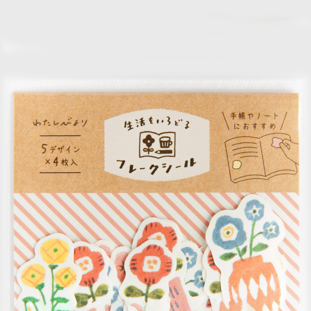 Furukawashiko Flake Stickers - Nordic Flowers