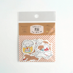 Furukawashiko Flake Stickers - Relaxed Dog