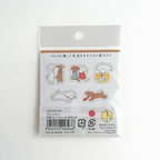 Furukawashiko Flake Stickers - Relaxed Dog