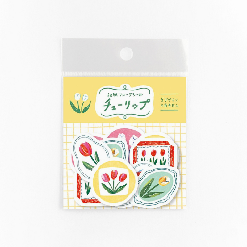 Furukawashiko Flake Stickers - Tulips
