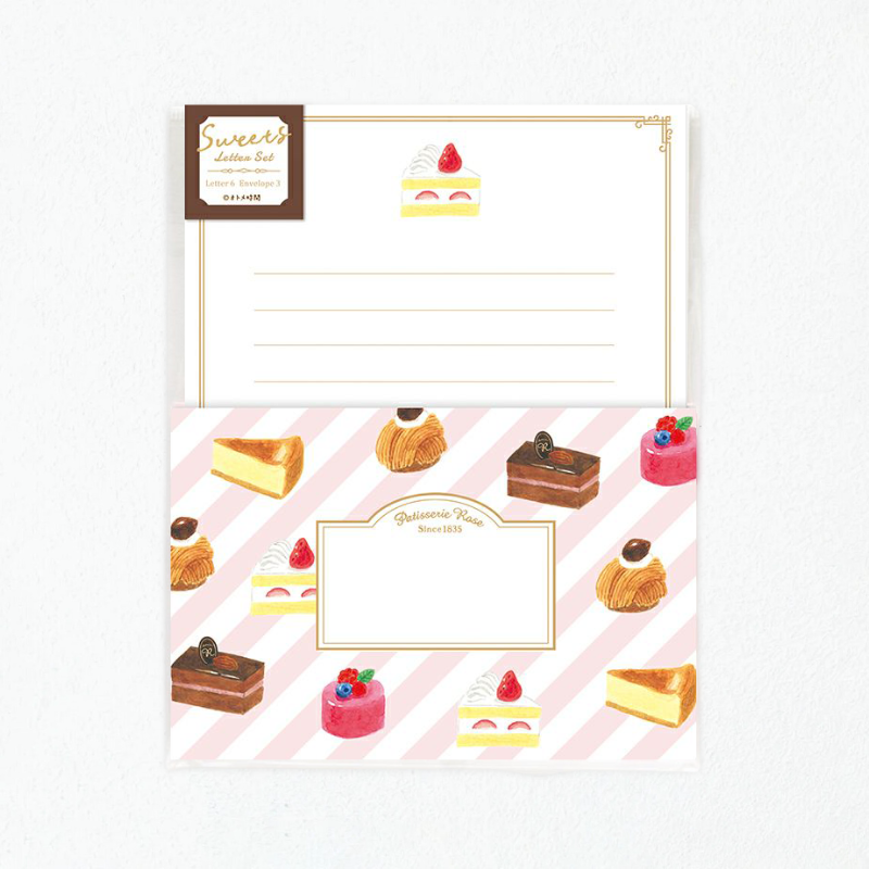 Furukawashiko Letter Set - Patisserie Rose