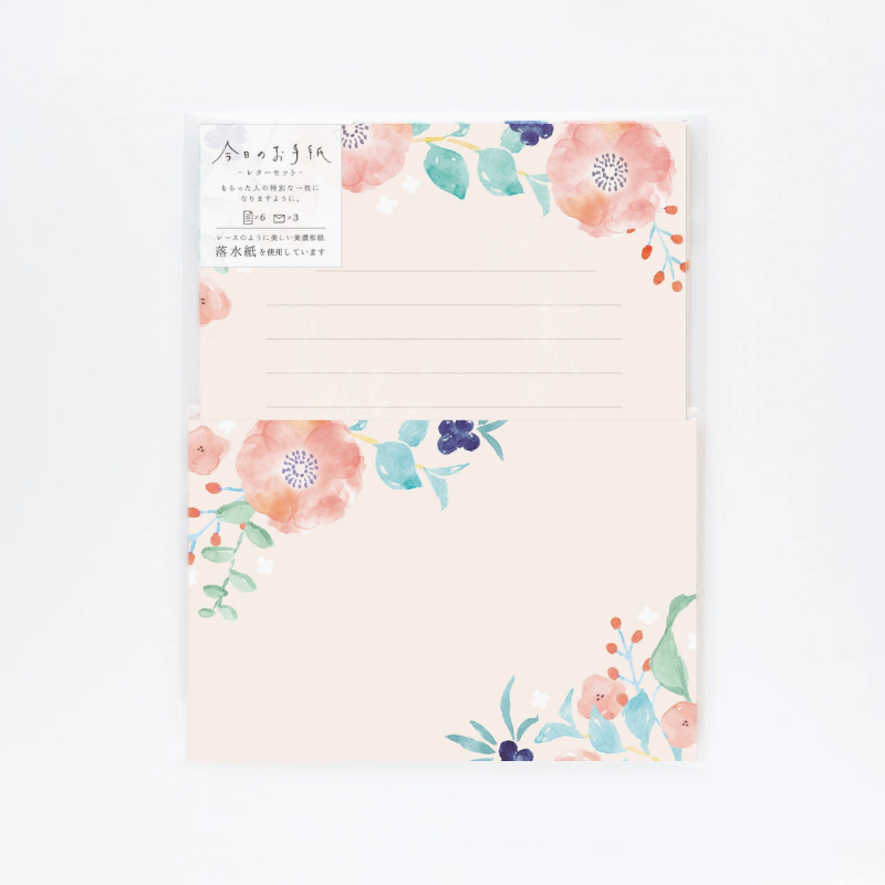 Furukawashiko Letter Set - Peach Blossom