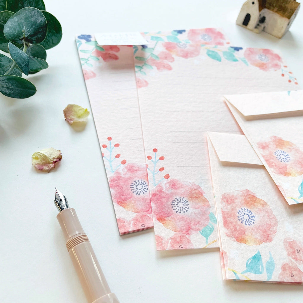 Furukawashiko Letter Set - Peach Blossom