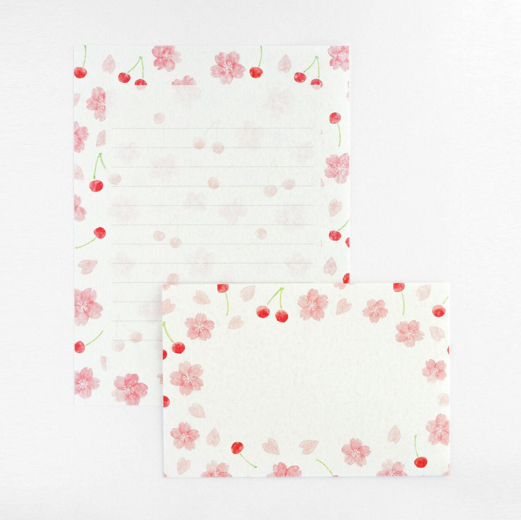 Furukawashiko Letter Set - Sakura & Cherries